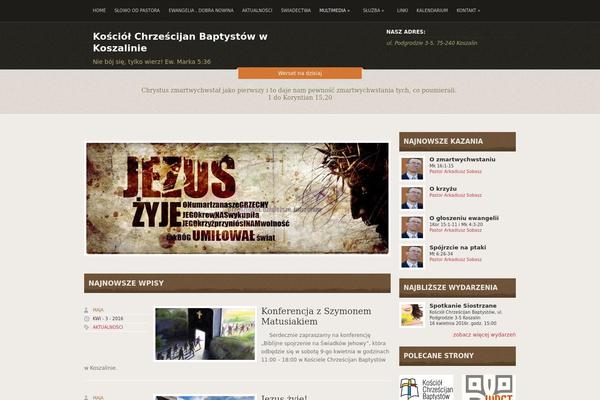 Faith theme site design template sample