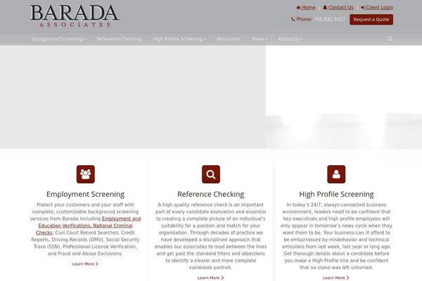 baradainc.com site used Barada-theme
