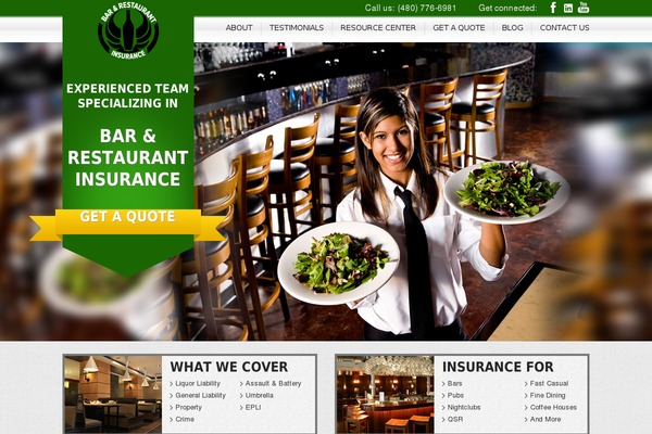 barandrestaurantinsurance.com site used Barinsurance