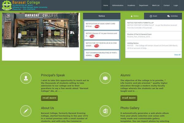 barasatcollege.org site used Barasat-college