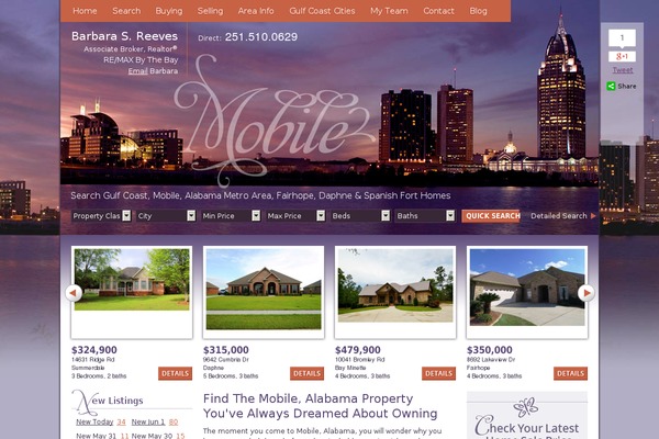 WordPress website example screenshot