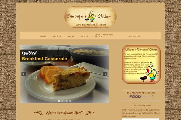 Foodie Pro theme site design template sample