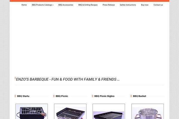 BBQ theme site design template sample