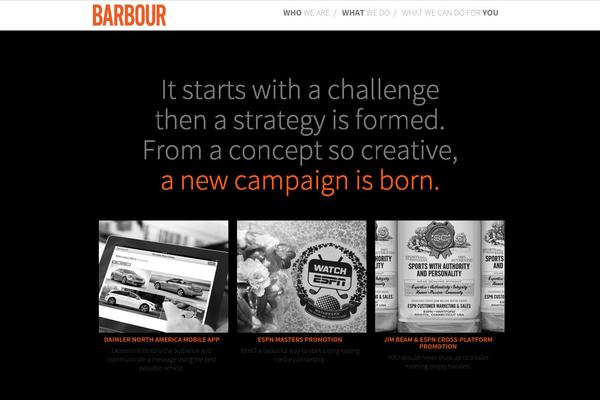 barbourdesign.com site used Barbour