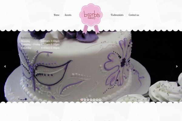 Sweet-cake theme site design template sample