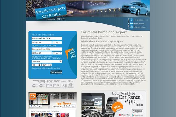 barcelonaairportcarrental.com site used Izzirent