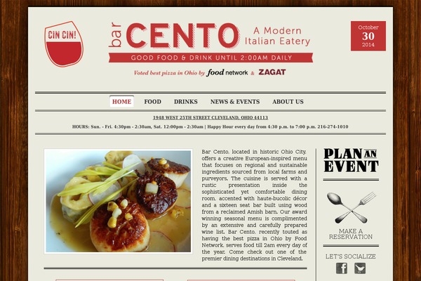 barcento.com site used Food-restro