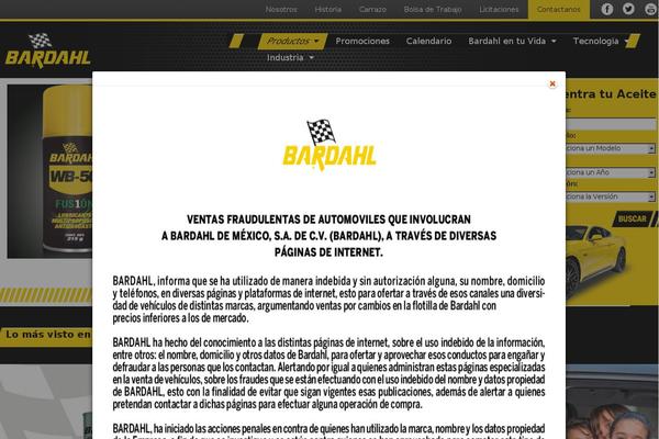 bardahl.com.mx site used Bardahl