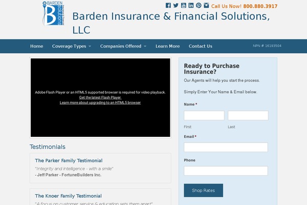 bardeninsurance.com site used Jointswp