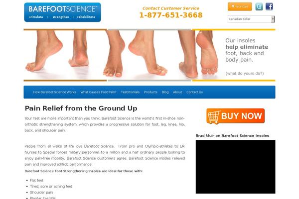 barefoot-science.com site used Barefootjs