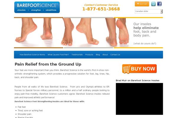 barefoot-science.com site used Barefoot