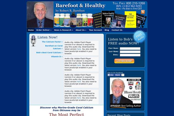 barefootandhealthy.com site used Barefootandhealthy