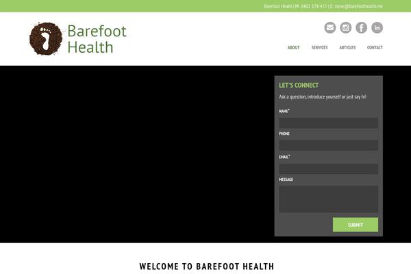 Barefoot theme site design template sample