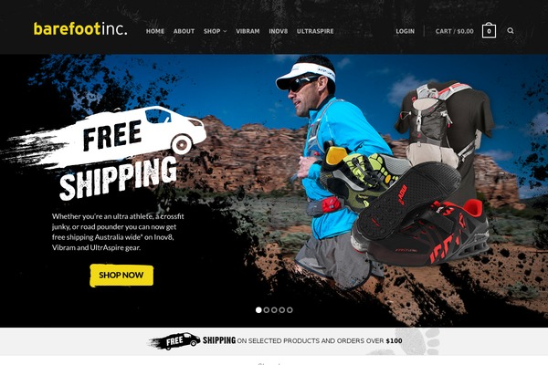 barefoot theme websites examples