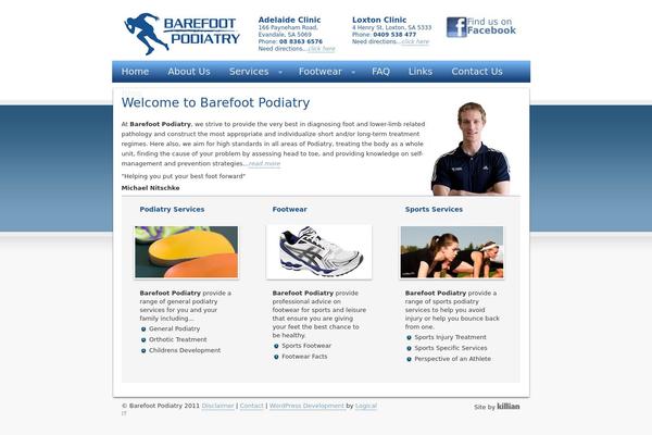 barefootpodiatry.com.au site used Barefoot