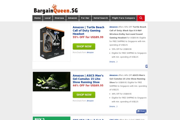 bargainqueen.sg site used Bq