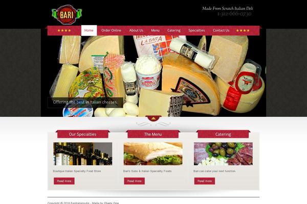 The Restaurant theme site design template sample