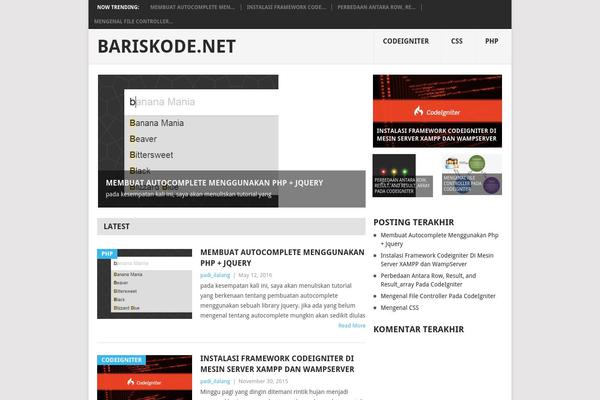 bariskode.net site used Tutsblog