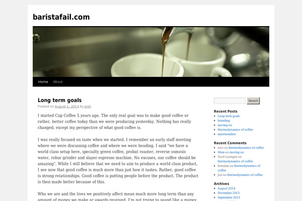 WordPress website example screenshot