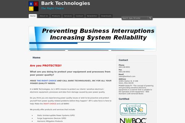barktech.com site used zBench