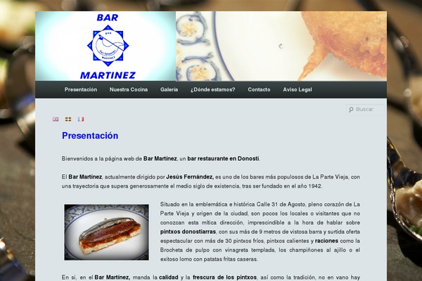 WordPress website example screenshot