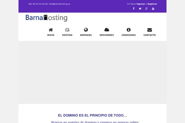 barnahosting.es site used Valise