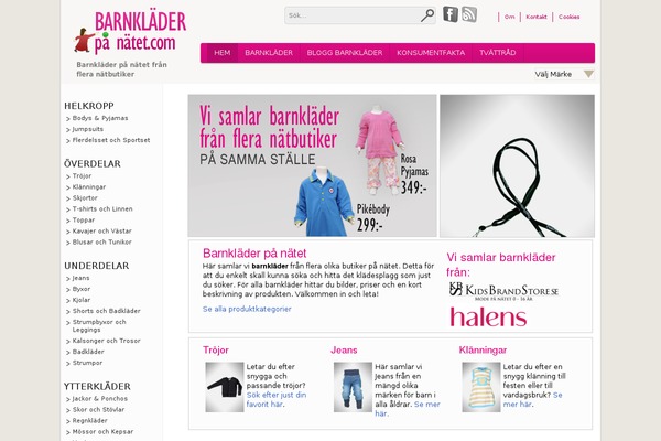 barnklader-pa-natet.com site used Barnklader