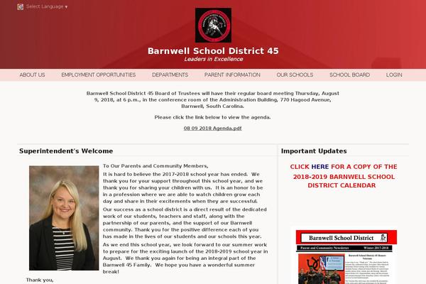 barnwell45.org site used Baseboard