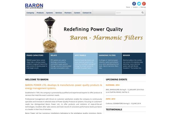 baronpower.com site used Baron