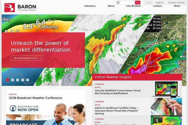 baronweather.com site used Greenstone-theme-child