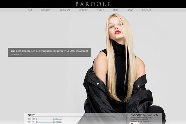 Baroque theme site design template sample