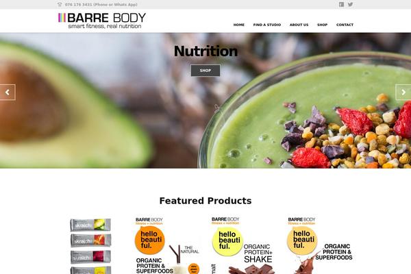 barrebodnutrition.com site used Flatpack