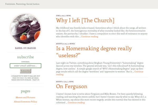 barreloforanges.com site used Barrels