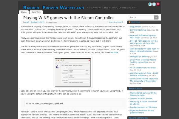 WordPress website example screenshot