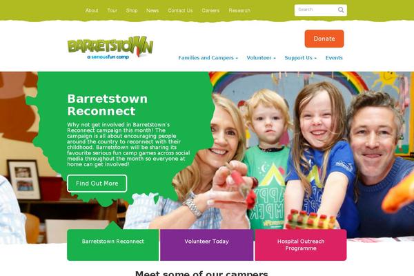 barretstown.org site used Barretstown