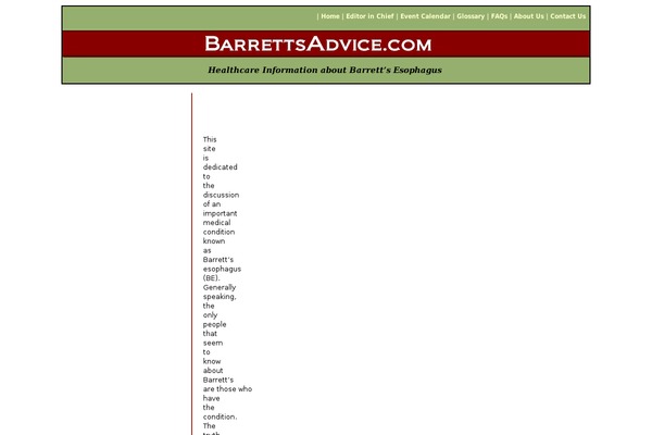 barrettsadvice.com site used Barrettsadvice