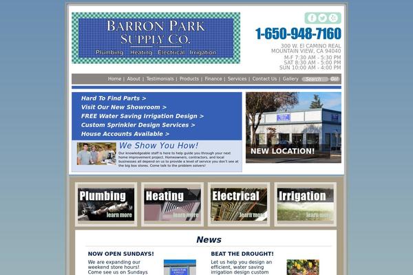 barronparksupply.com site used Baronpark