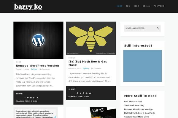 WordPress website example screenshot