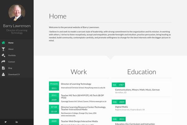 Faculty theme site design template sample