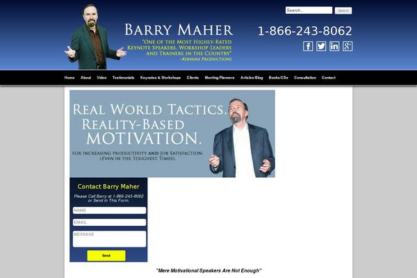barrymaher.com site used Barrymaher