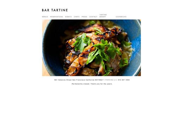 tartine theme websites examples