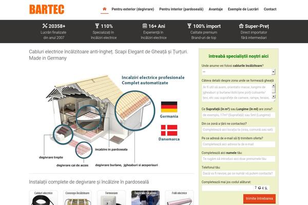 bartec.info site used Bartec-theme