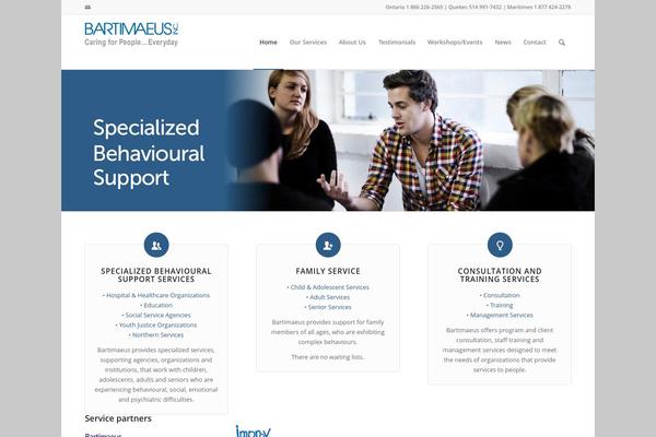 Enfold theme site design template sample