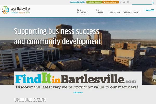 bartlesville.com site used Chamber-theme