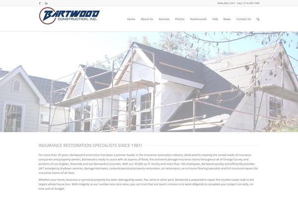 Enfold theme site design template sample