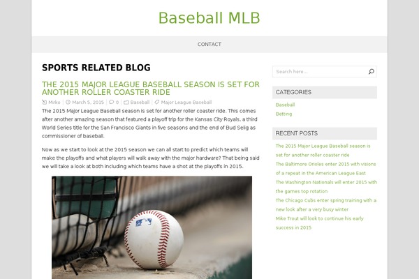 baseball-mlb.com site used NatureSpace