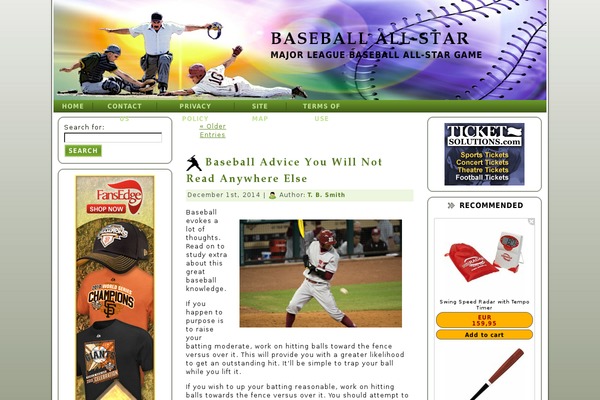 baseballallstar.org site used Weaver II