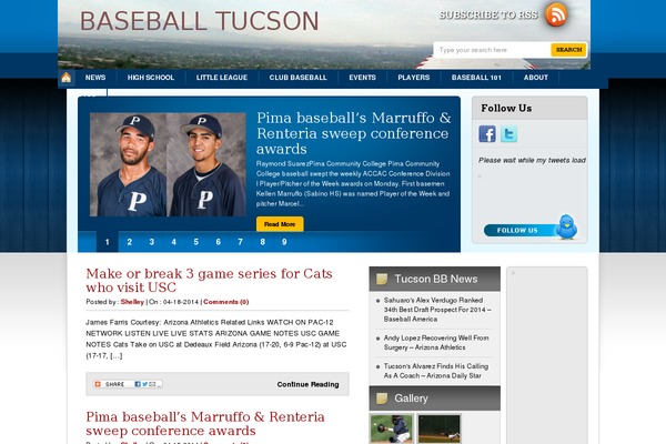 baseballtucson.com site used Woody