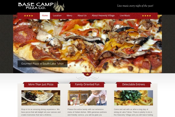 The Restaurant theme site design template sample