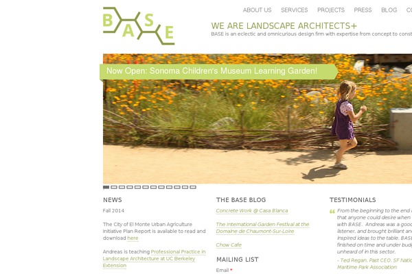 Base theme site design template sample